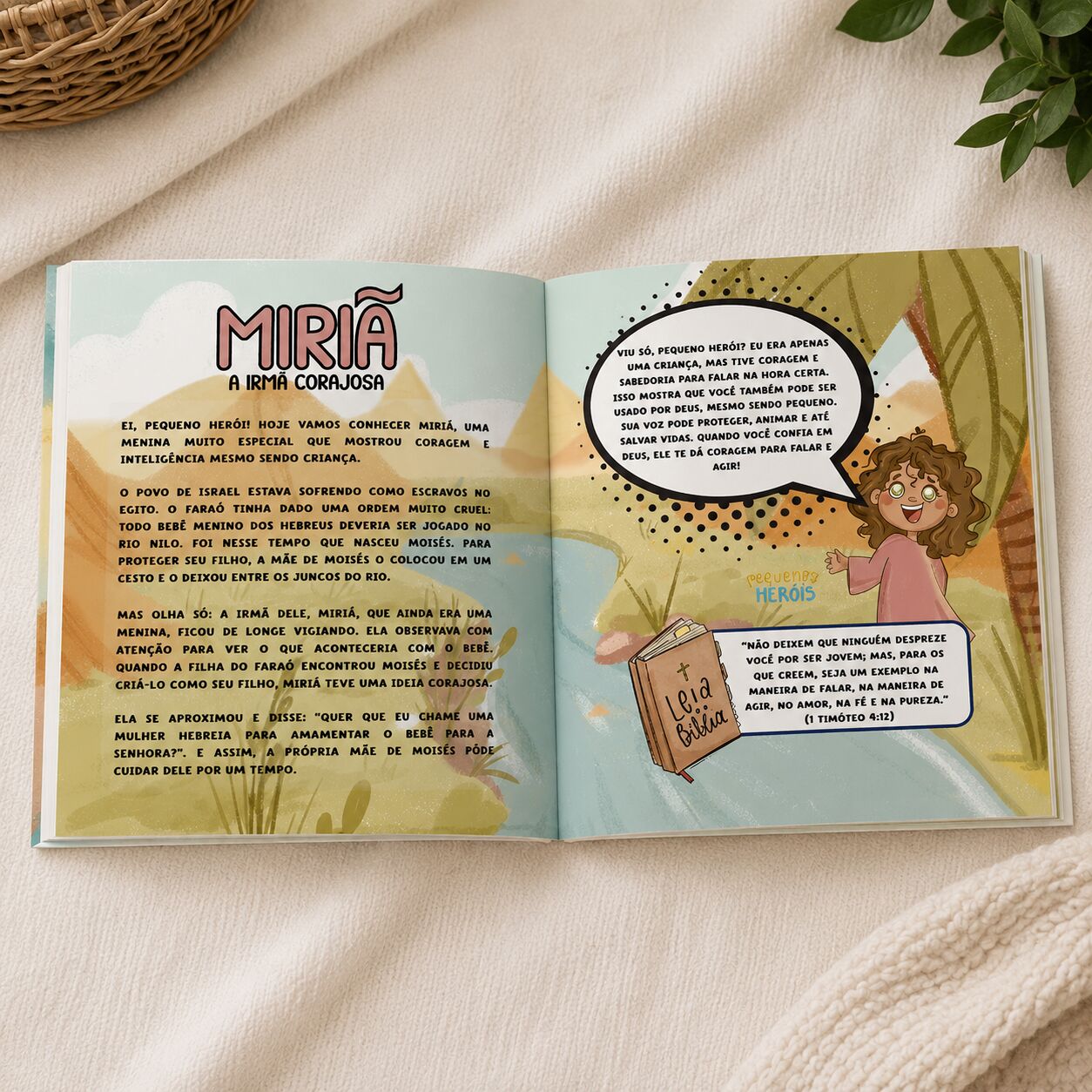 Devocional Infantil Crianças da Bíblia | Livro Cristão Infantil Ilustrado - Imagem 2