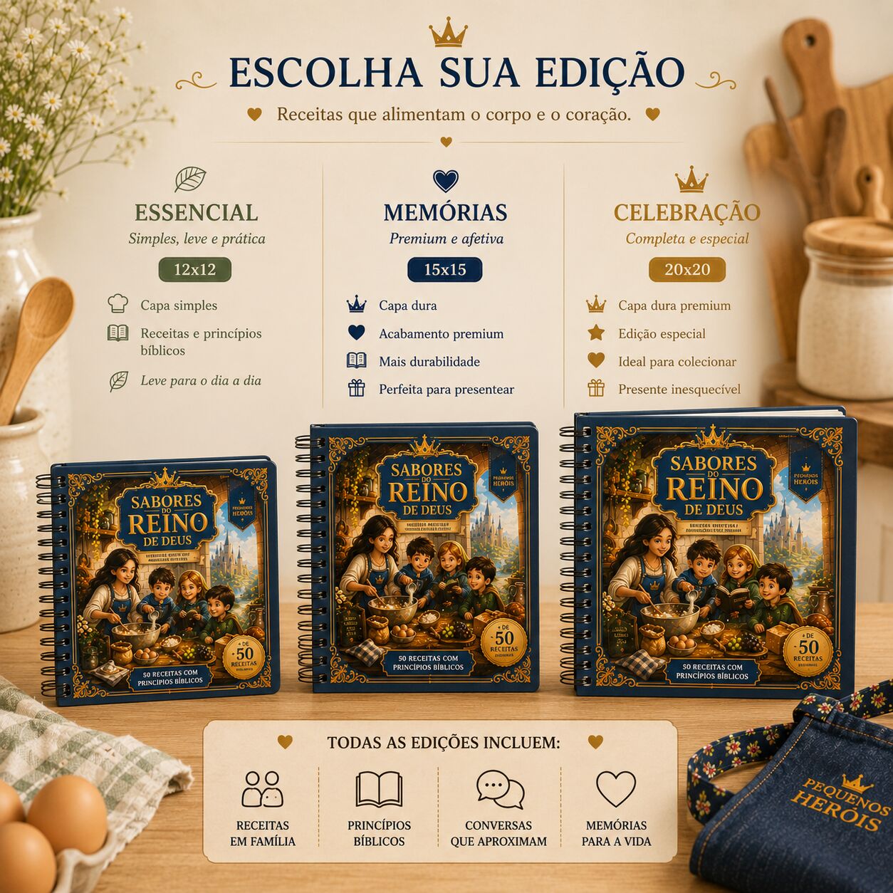 Livro cristão de receitas para crianças e famílias | Sabores do Reino - Imagem 5