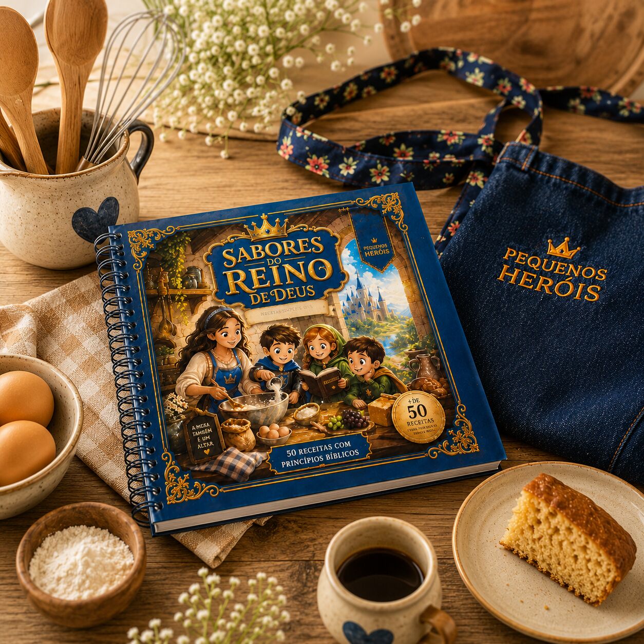 Livro cristão de receitas para crianças e famílias | Sabores do Reino
