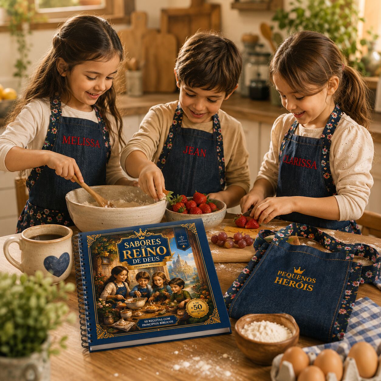 Livro cristão de receitas para crianças e famílias | Sabores do Reino - Imagem 3